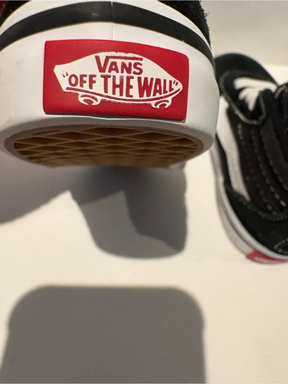Vans Toddler Size 5.0 Black and White High-Top Sneakers